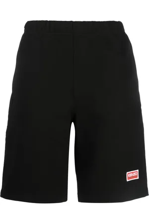 Kenzo Logo-patch cotton shorts
