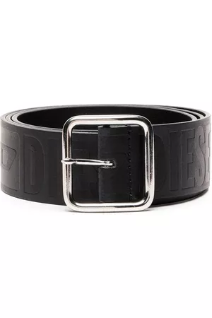 Diesel Men Belts - Logo-debossed leather belt