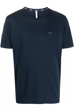 sun68 Men Shirts - Enmoidered-logo cotton shirt