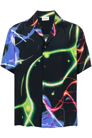 P.a.r.o.s.h. Men Shirts - Graphic-print silk shirt