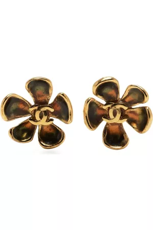 CHANEL Women Earrings - 2003 CC flower-motif earrings
