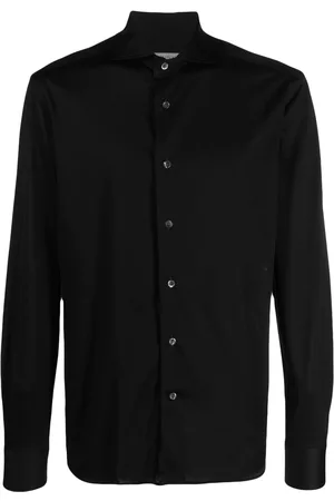 corneliani Men Long sleeves - Long-sleeve cotton shirt