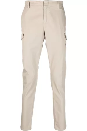 Dondup Men Stretch Pants - Tapered-leg stretch-cotton trousers