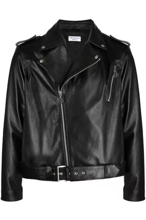 Honey Fucking Dijon Slogan-print leather biker jacket