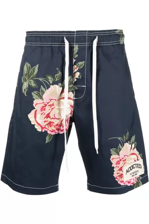 P.a.r.o.s.h. Men Bermudas - Floral-print knee-length shorts