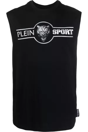 Philipp Plein Men Tank Tops - Logo-print cotton tank top