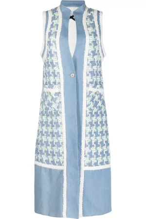 Edward Achour Paris Contrast-trim bouclé gilet