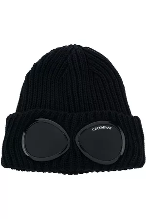 C.P. Company Goggles-detail ribbed wool beanie