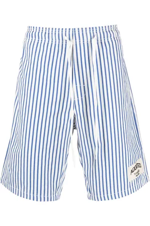 P.a.r.o.s.h. Men Bermudas - Stripe-print knee-length shorts