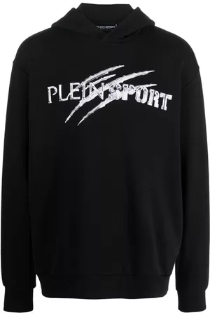 Philipp Plein Men Sweatshirts - Chrome Scratch cotton hoodie