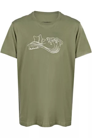 Maharishi Men Short Sleeve - Songkran embroidered cotton T-shirt