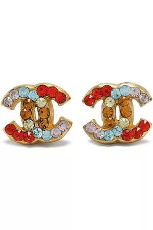 CHANEL Women Earrings - 2003 CC rhinestone-embellished earrings