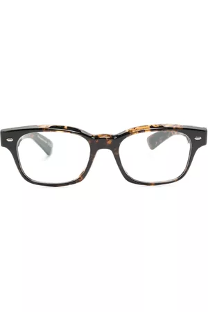 Oliver Peoples Men Sunglasses - Tortoiseshell-effect rectangle-frame glasses