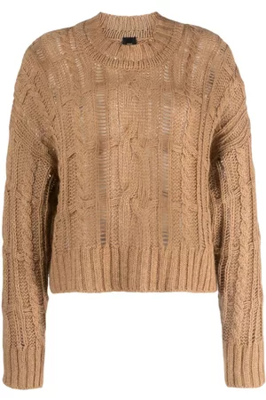 Pinko Open-knit crew-neck jumper