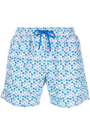 MC2 SAINT BARTH Men Swim Shorts - Starfish-print drawstring swim shorts