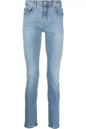 Tommy Hilfiger Men Slim - Logo-patch mid-rise jeans