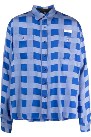 4SDESIGNS Plaid-check pattern shirt
