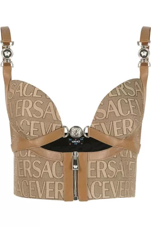 VERSACE Allover bustier top