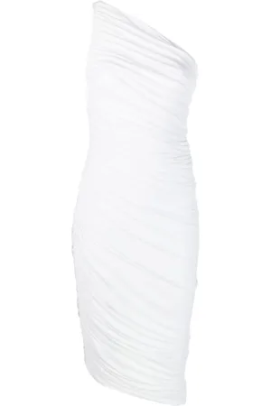 Norma Kamali One-shoulder draped dress