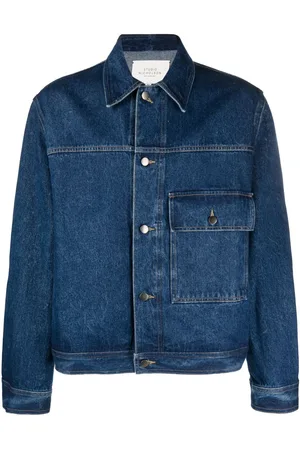 STUDIO NICHOLSON Patch-pocket denim jacket