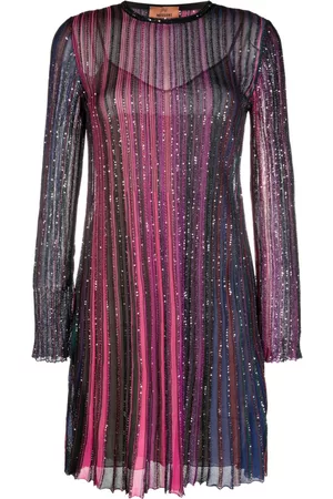 Missoni Women Party Dresses - Sequin-embellished pleated minidress