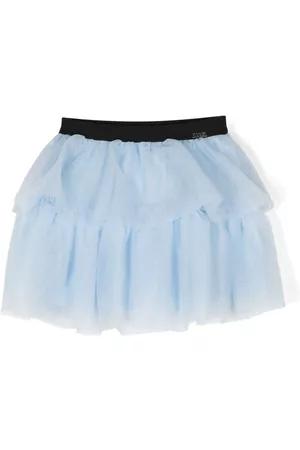 Liu Jo Girls Skirts - Logo-plaque tulle tutu skirt