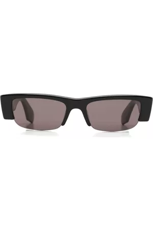 Alexander McQueen Men Sunglasses - Graffiti-print rectangle-shape sunglasses