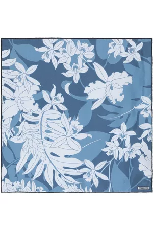 Tom Ford Men Bow Ties - Floral-print silk pocket square