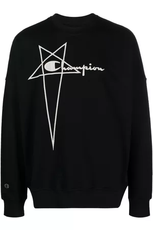 Rick Owens Logo-embroidered cotton sweatshirt