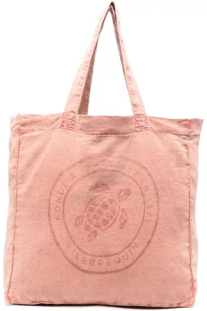 Vilebrequin Logo-print linen tote bag