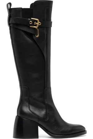 See by Chloé Women Boots - 80mm buckled leather boots