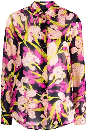 Pinko Floral-print long-sleeve shirt