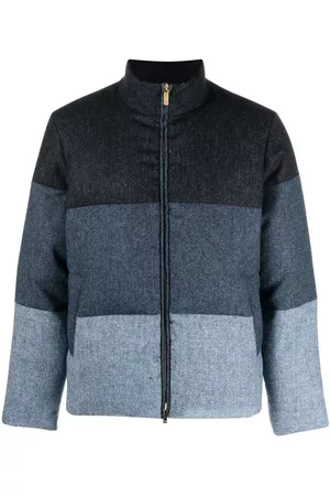 Thom Browne Colour-block panel padded jacket