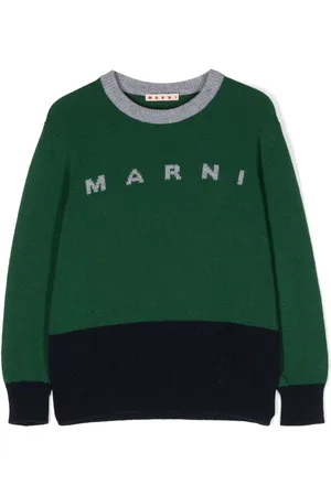 Marni Intarsia-knit logo jumper