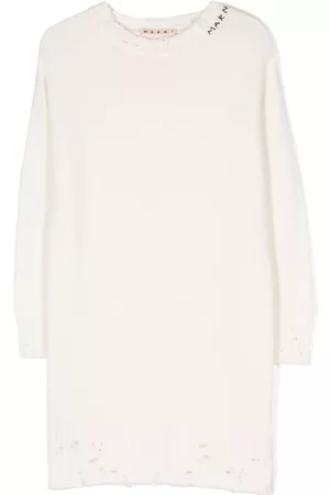 Marni Intarsia-logo knitted dress