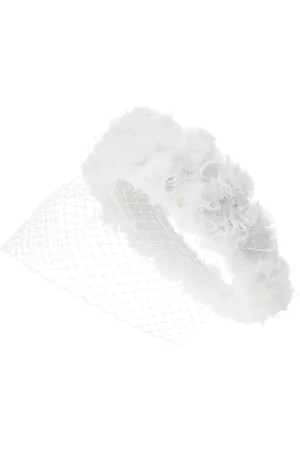 Le Mont St Michel Constance tulle-detail tiara