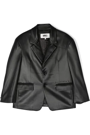 Maison Margiela Single-breasted leather blazer