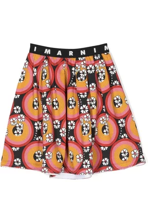 Marni Girls Printed Skirts - Abstract-print skirt