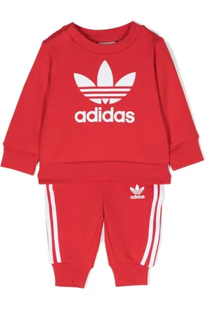 Red adidas baby on sale tracksuit