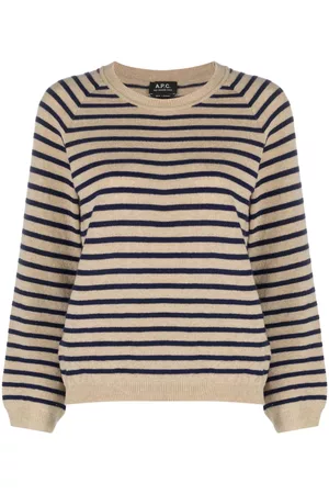 A.P.C. Lilas striped wool jumper
