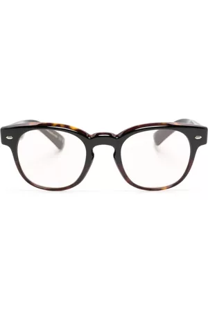Oliver Peoples Men Sunglasses - Tortoiseshell-effect round-frame glasses