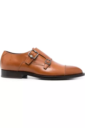 Jimmy Choo Men Loafers - Double-buckle leather loafers
