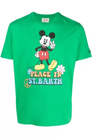 MC2 SAINT BARTH Men Short Sleeve - Mickey-print cotton T-shirt