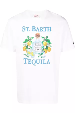 MC2 SAINT BARTH Men Short Sleeve - Tequila-print cotton T-shirt