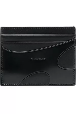 Salvatore Ferragamo Men Wallets - Embossed-logo cut-out leather wallet