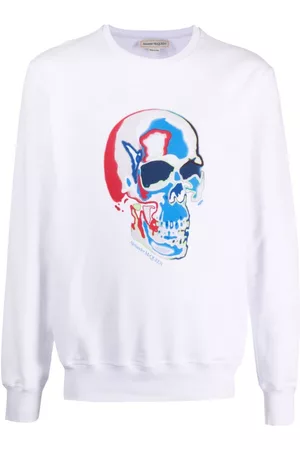 Alexander McQueen Skull-print cotton sweatshirt