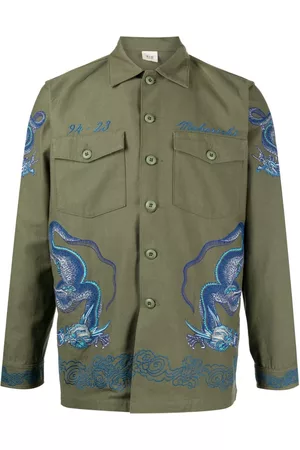 Maharishi Men Shirts - Embroidered button-up shirt