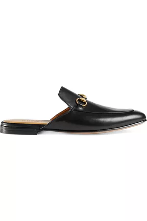 Gucci Men Slippers - Leather Horsebit slippers