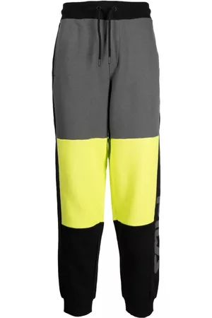Fila Men Pants - Colour-block drawstring track pants