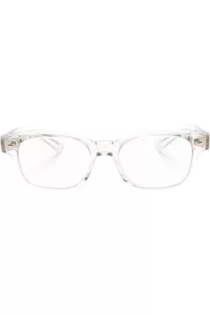 Oliver Peoples Men Sunglasses - Transparent rectangle-frame glasses